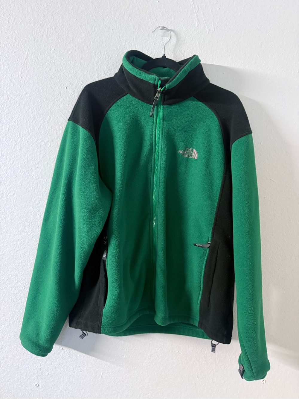 The North Face Green and Black Lightweight Fleece Jacket